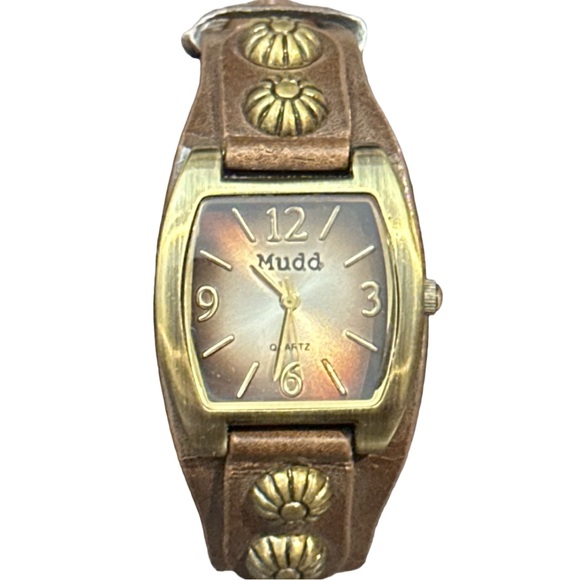 VINTAGE Y2K MUDD women's pretty brown/gold watch, good condition. - Picture 2 of 5